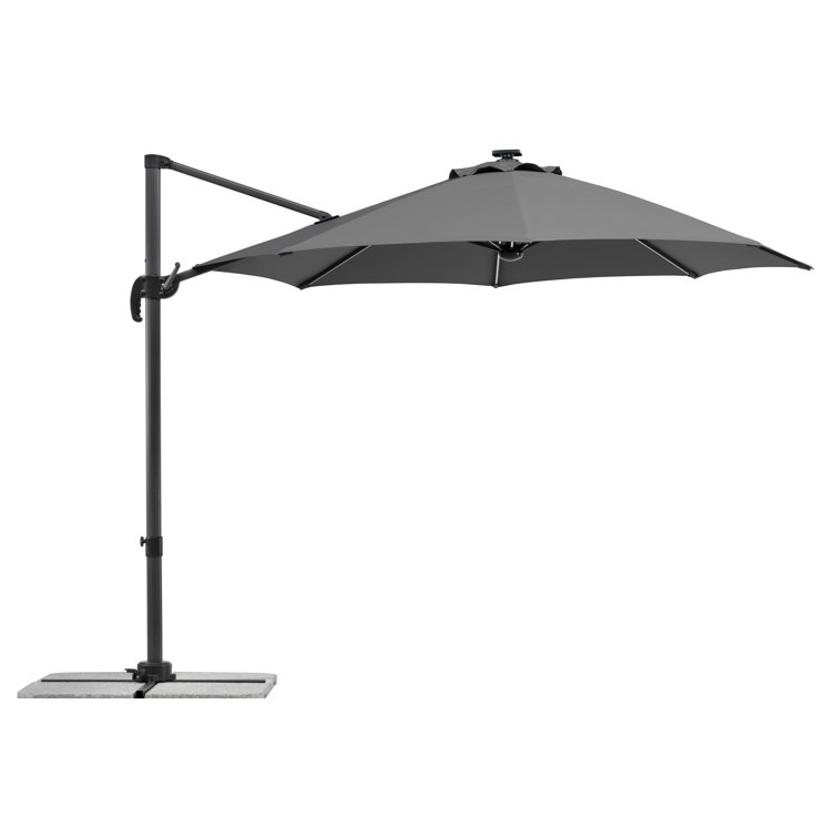 Schneider Schirme Rhodos 3m Cantilever Parasol with Lights & Reviews